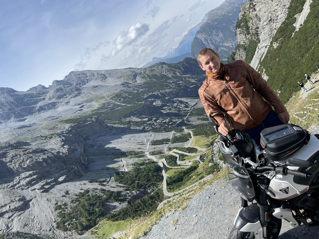 Milan Kunický na Stelvio Pass